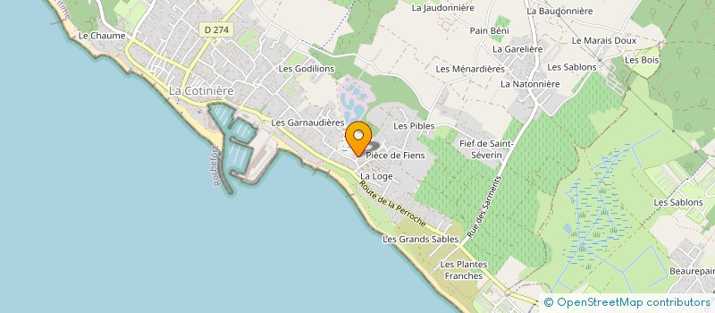 localisation de l'entreprise E V W  SAINT-PIERRE-D'OLERON