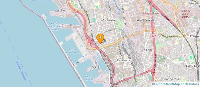 localisation de l'entreprise E V Z à MARSEILLE