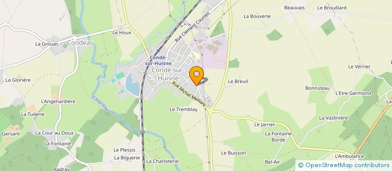 localisation de l'entreprise E VIDENCE à SABLONS-SUR-HUISNE
