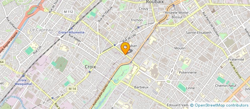 localisation de l'entreprise E-VOLVE ACADEMY  ROUBAIX