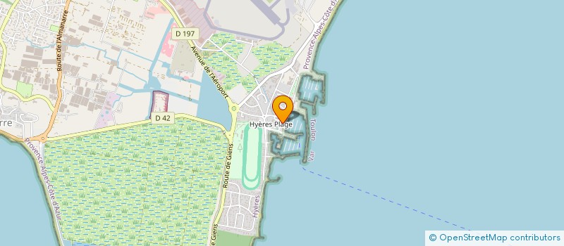 localisation de l'entreprise E-VTC AZUR à HYERES