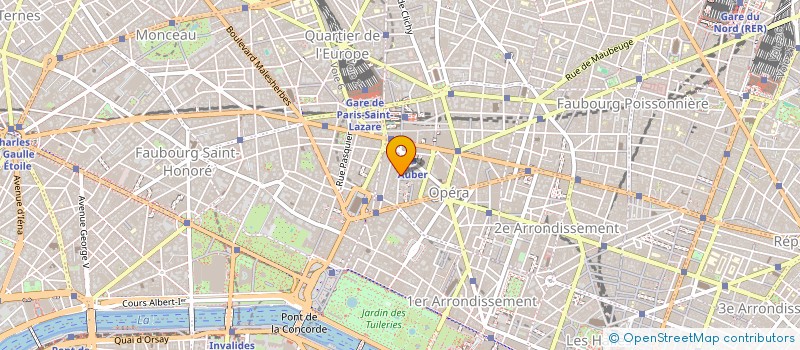 localisation de l'entreprise E W A VOYAGES FRANCE  PARIS