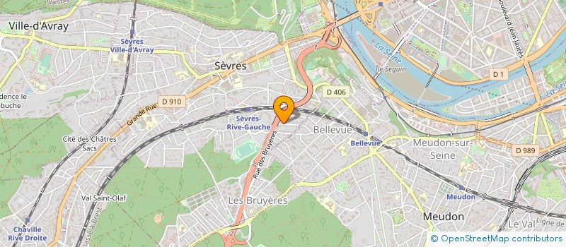 localisation de l'entreprise E X B à SEVRES