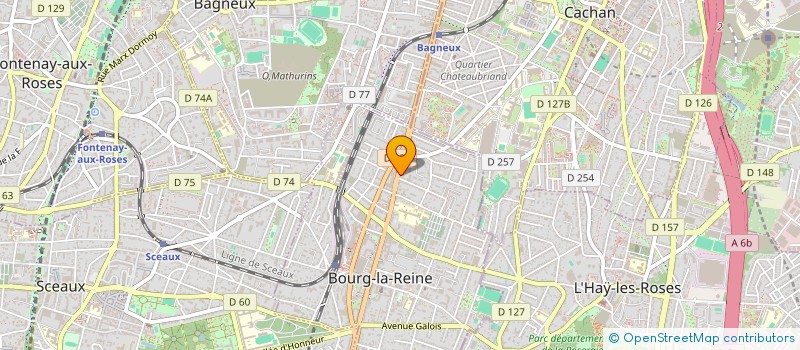 localisation de l'entreprise E.XMLMEDIA à BOURG-LA-REINE