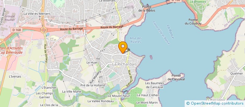 localisation de l'entreprise E XTRADE  LA RICHARDAIS