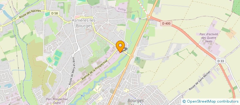 localisation de l'entreprise E.Y  BOURGES