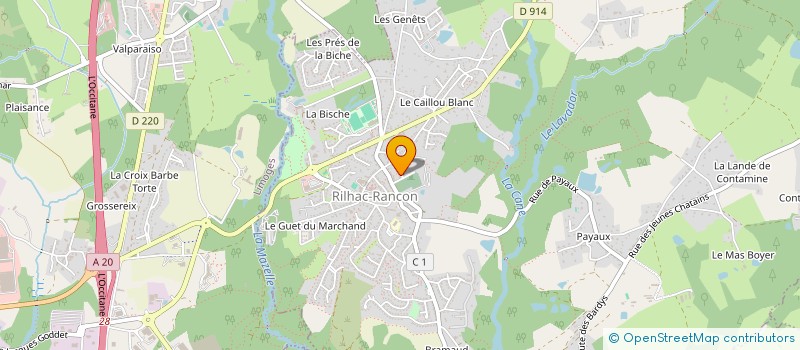 localisation de l'entreprise E-Y HABITAT à RILHAC-RANCON