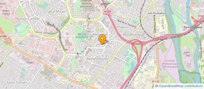 localisation de l'entreprise E Z B SUD MACONNERIE  TOULOUSE