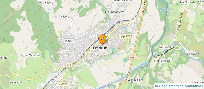 localisation de l'entreprise E.Z COIFFURE à EMBRUN