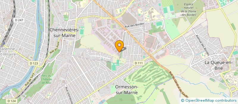 localisation de l'entreprise E.ZICOM à CHENNEVIERES-SUR-MARNE