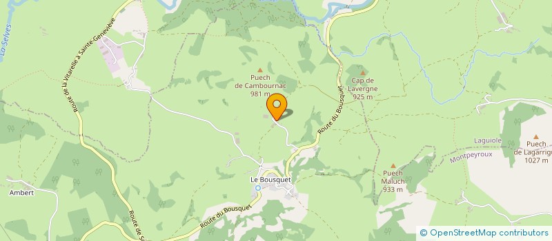 localisation de l'entreprise E1834B  ARGENCES EN AUBRAC