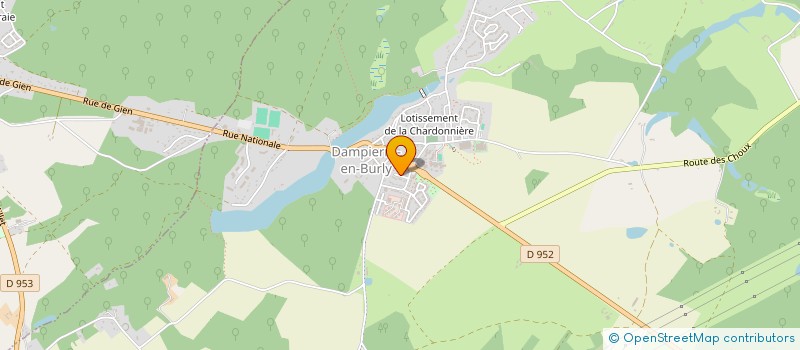 localisation de l'entreprise E2 à OUZOUER-SUR-LOIRE