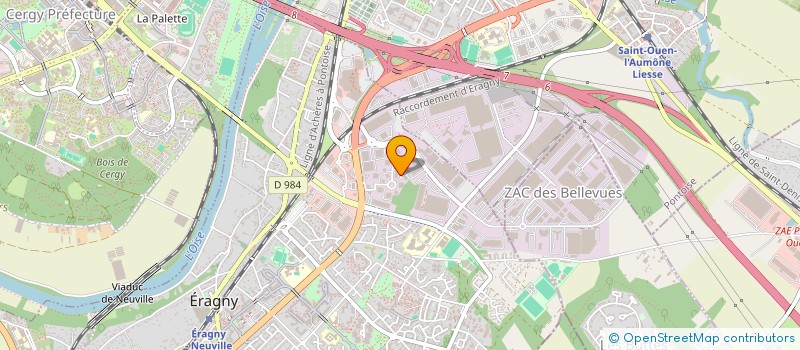 localisation de l'entreprise E2-CAD  ERAGNY