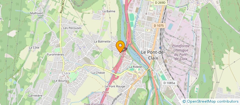 localisation de l'entreprise E2 CASTE  CLAIX