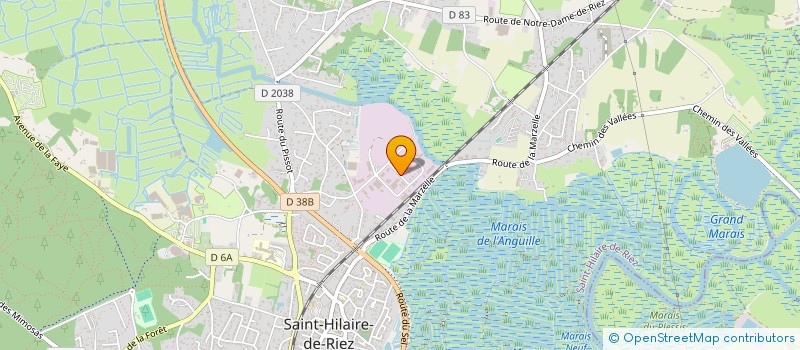 localisation de l'entreprise E2 MENUISERIE à SAINT-HILAIRE-DE-RIEZ