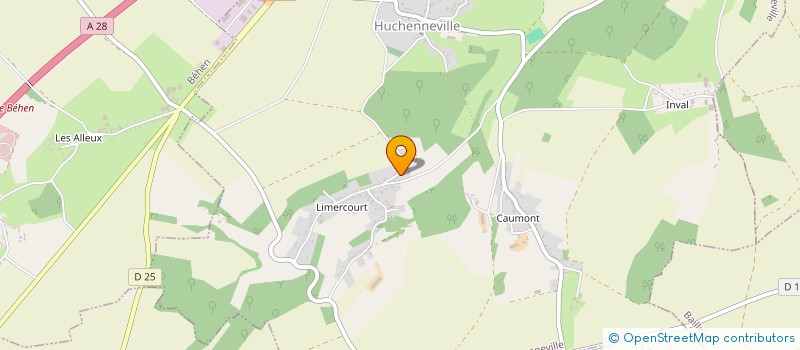 localisation de l'entreprise E2A  HUCHENNEVILLE