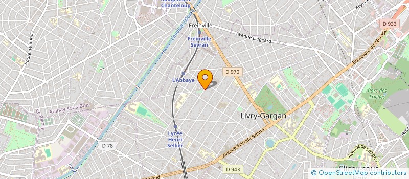 localisation de l'entreprise E2A à LIVRY-GARGAN
