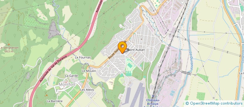 localisation de l'entreprise E2A  CHATEAU-ARNOUX-SAINT-AUBAN