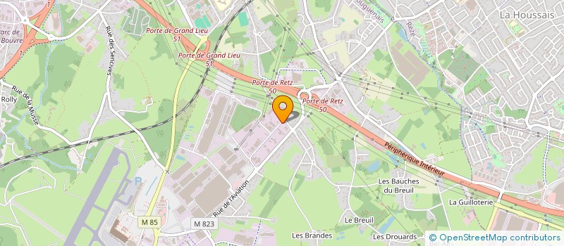 localisation de l'entreprise E2A CAR à BOUGUENAIS