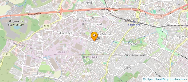 localisation de l'entreprise E2A (COLLECTIF ARTISTIQUE ASSOCIATIF) à COLOMIERS