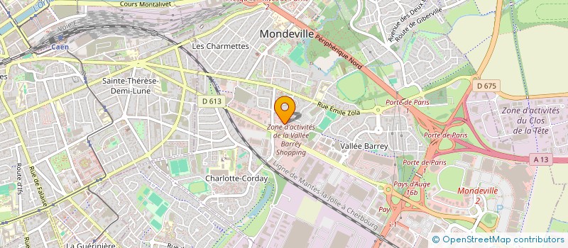 localisation de l'entreprise E2A CUISINES à MONDEVILLE