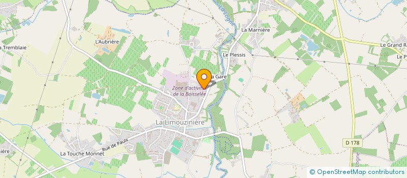 localisation de l'entreprise E2A DEVELOPPEMENT  LA LIMOUZINIERE