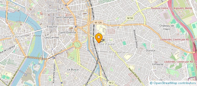 localisation de l'entreprise E2A INVEST  TOULOUSE