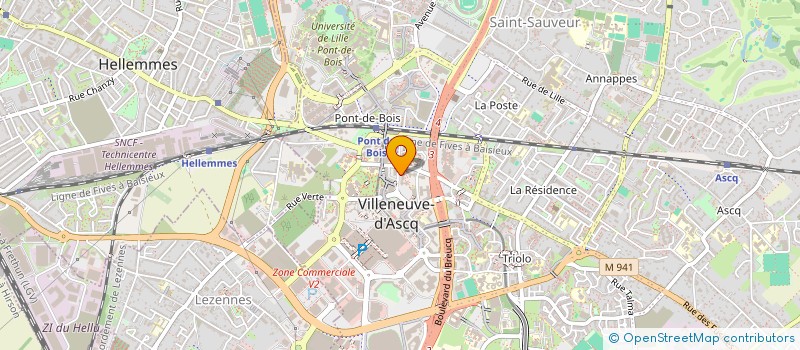 localisation de l'entreprise E2B BUSINESS CENTER à VILLENEUVE-D'ASCQ