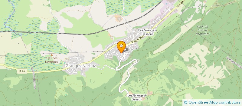 localisation de l'entreprise E2BM  VUILLECIN