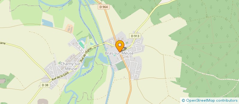 localisation de l'entreprise E2C  BRAS-SUR-MEUSE