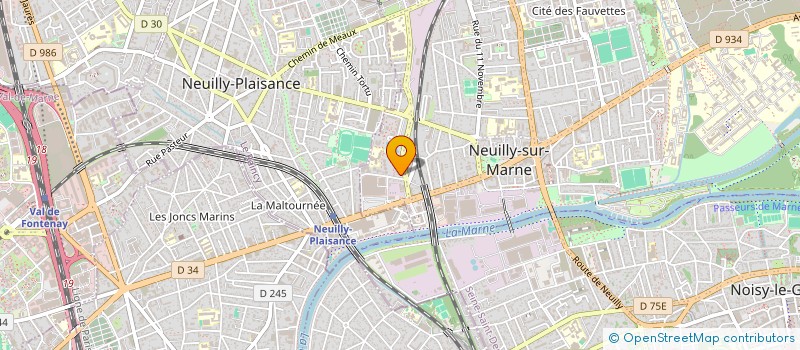 localisation de l'entreprise E2C  NEUILLY-SUR-MARNE
