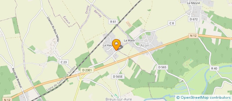 localisation de l'entreprise E2C TECHNOLOGIES  BREUX-SUR-AVRE