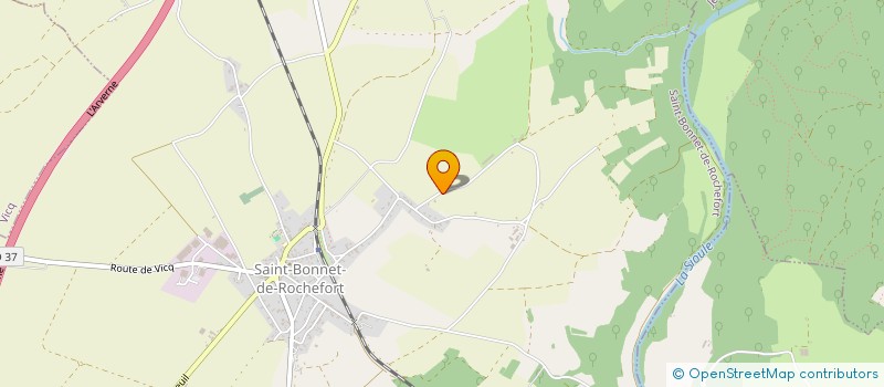 localisation de l'entreprise E2CA à SAINT-BONNET-DE-ROCHEFORT