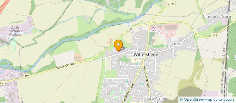 localisation de l'entreprise E2CK à WITTELSHEIM