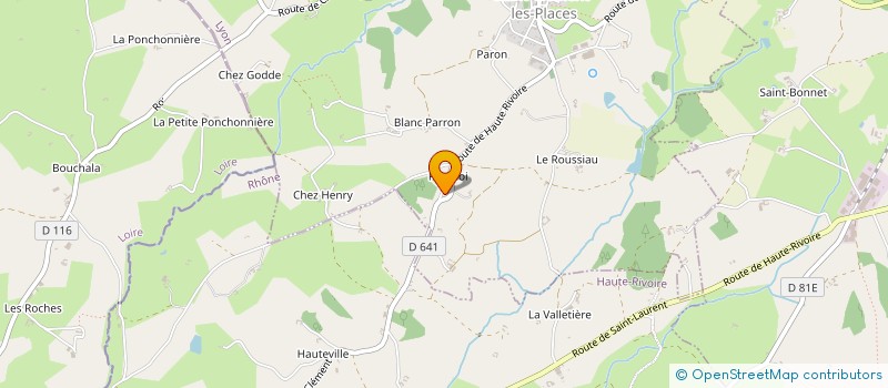 localisation de l'entreprise E2CM CISTRIERES  SAINT-CLEMENT-LES-PLACES