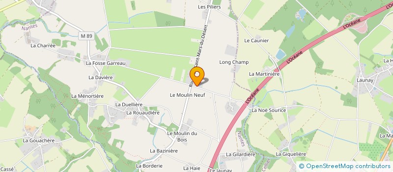 localisation de l'entreprise E2F à CARQUEFOU