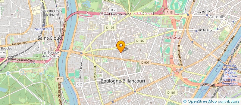 localisation de l'entreprise E2F DECORS à BOULOGNE-BILLANCOURT