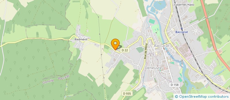 localisation de l'entreprise E2FC DES SOURCES  BACCARAT