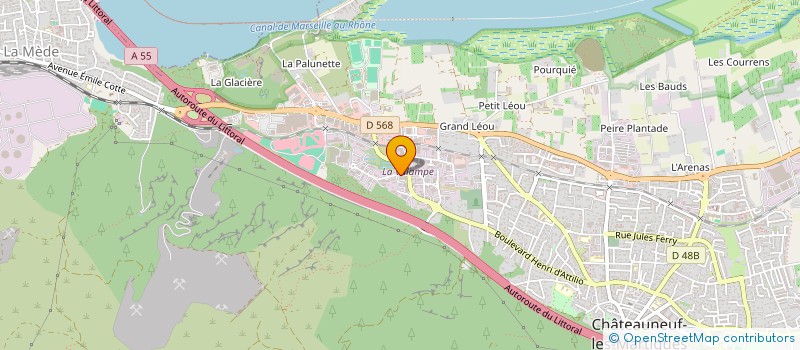 localisation de l'entreprise E2G à CHATEAUNEUF-LES-MARTIGUES