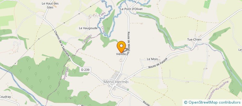 localisation de l'entreprise E2GB à MENIL-HERMEI