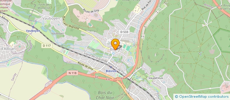localisation de l'entreprise E2GS à BIEVRES