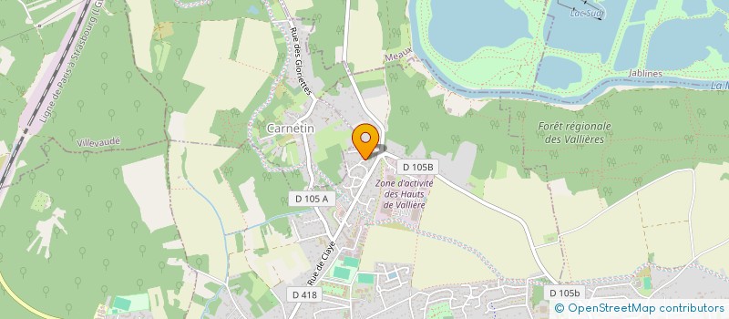 localisation de l'entreprise E2H INGENIERIE  THORIGNY-SUR-MARNE