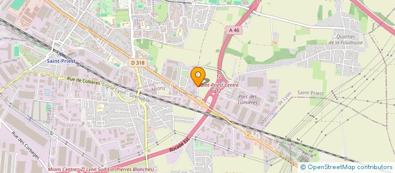 localisation de l'entreprise E2I BAT I  SAINT-PRIEST