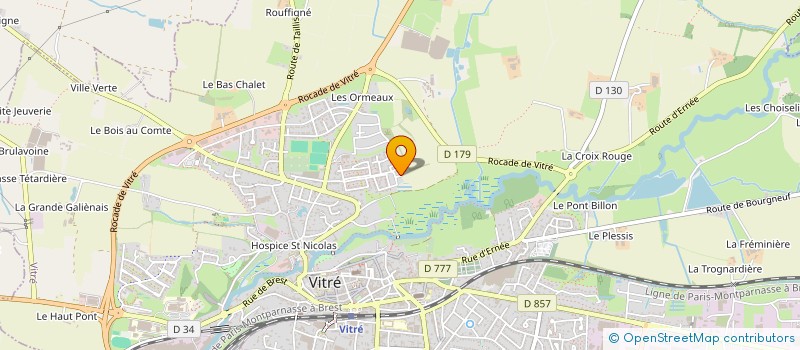 localisation de l'entreprise E2J  VITRE