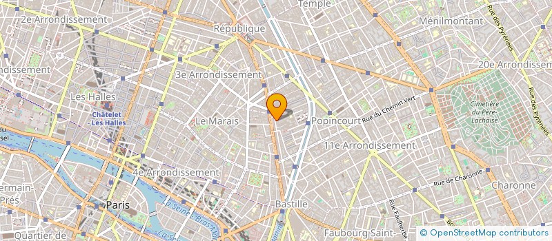 localisation de l'entreprise E2J2  PARIS