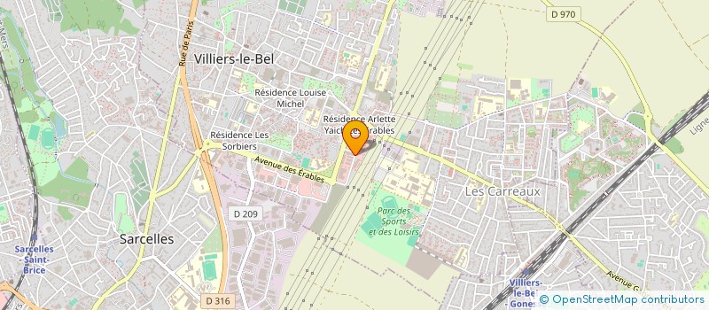 localisation de l'entreprise E2K BATIMENT  VILLIERS-LE-BEL