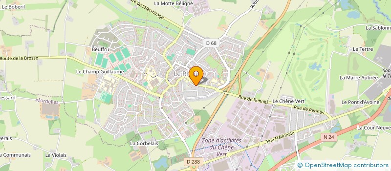 localisation de l'entreprise E2L à LE RHEU