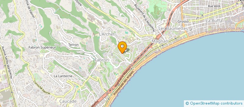 localisation de l'entreprise E2LA INVEST à NICE