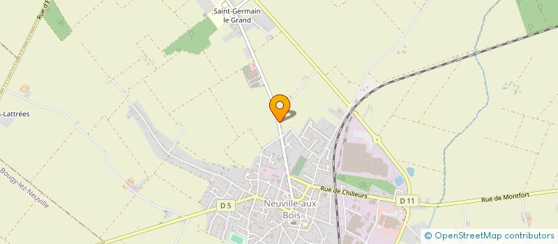 localisation de l'entreprise E2LM à NEUVILLE-AUX-BOIS