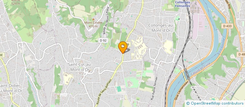 localisation de l'entreprise E2LP CHAMPAGNE  SAINT-CYR-AU-MONT-D'OR